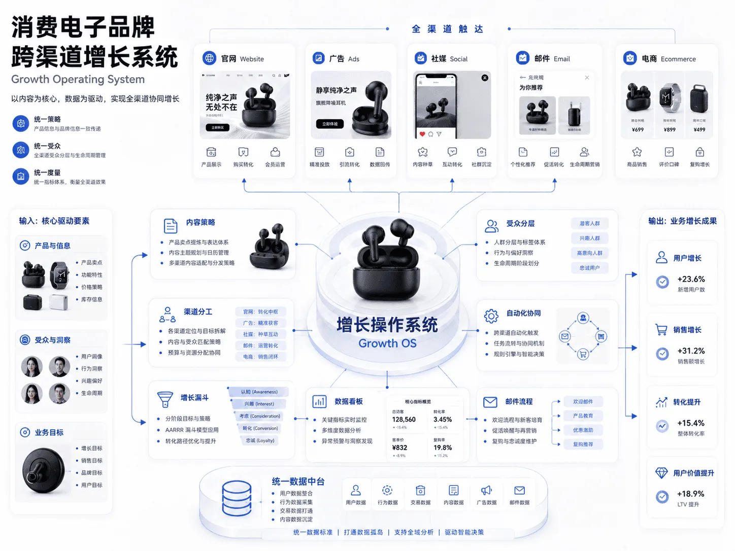 消費電子品牌 跨渠道增長系統