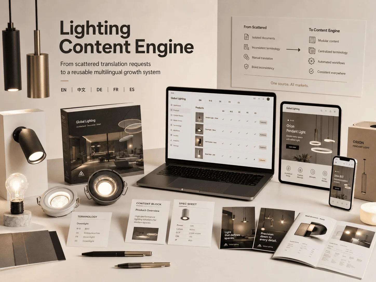 Lighting Exporter Multilingual Content Engine