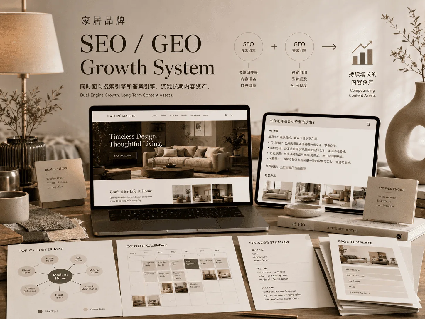 家居品牌 SEO / GEO 增长系统
