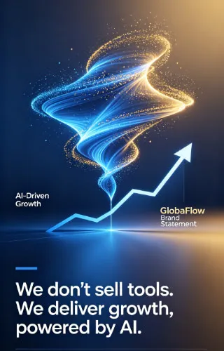 GlobalFlow 品牌增长方法论展示图
